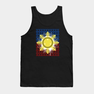 Tribal Pattern Philippine 3 Stars & Sun Tank Top